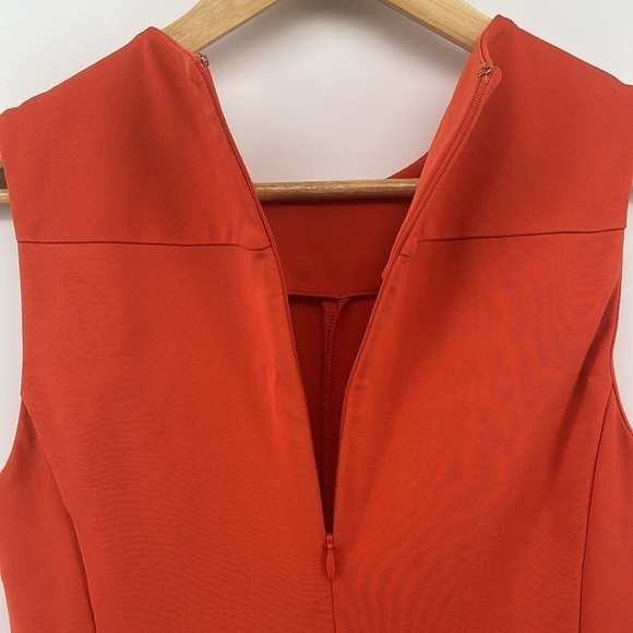 Diane Von Furstenberg DVF Reona Two Tangerine Sheath Dress Size 6 - Picture 6 of 14